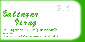 baltazar virag business card